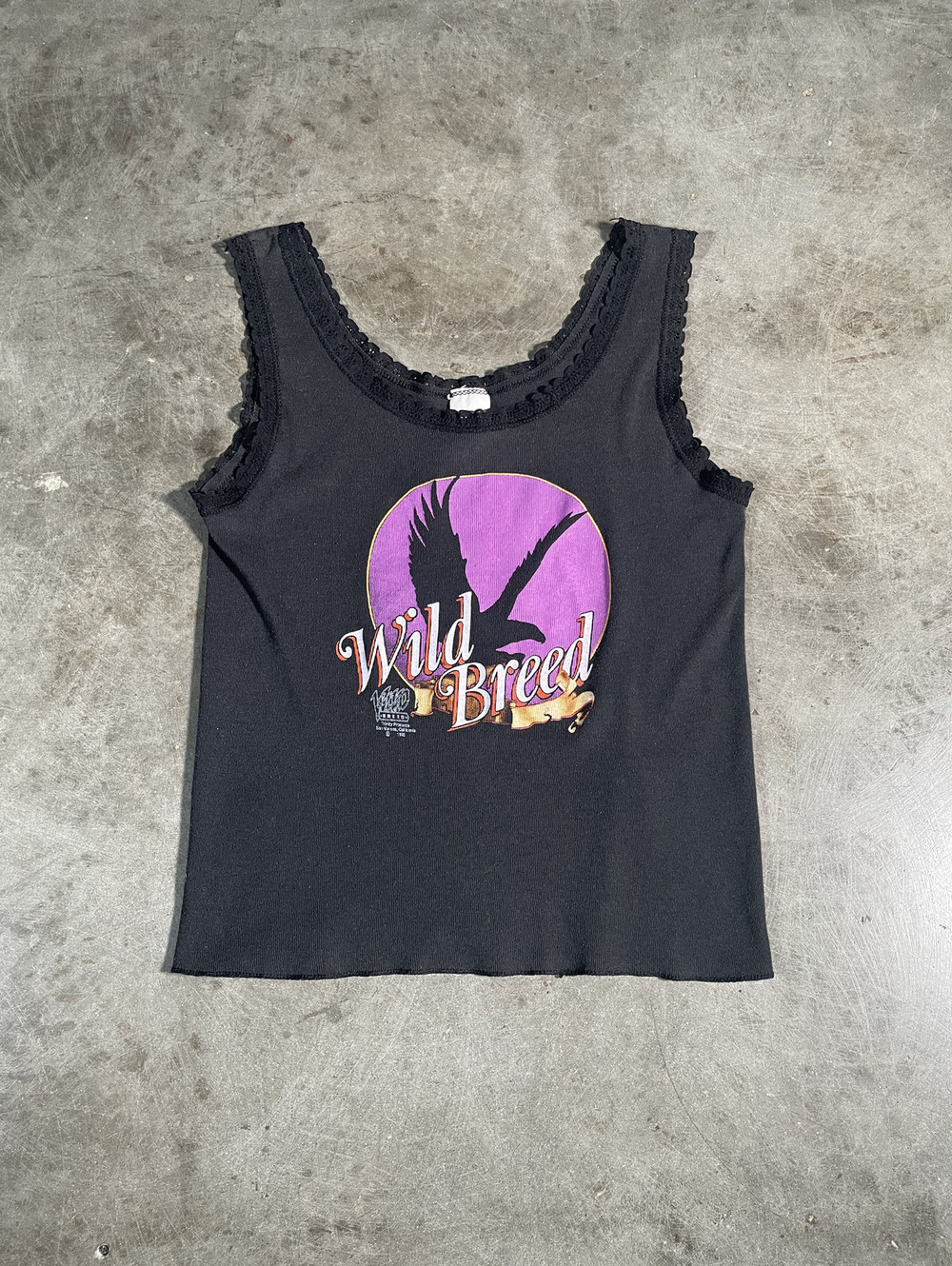 Vintage 90s Frilley Lace Harley Davidson Tank Top XL 15x22